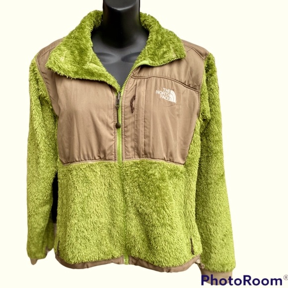 The North Face Jackets & Blazers - The North Face Sunmit Furry Light Green and Tan Full Zip Jacket Small